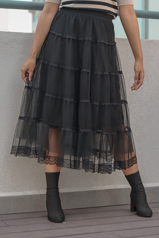 Falda MIDI DE MESH (Talla única)